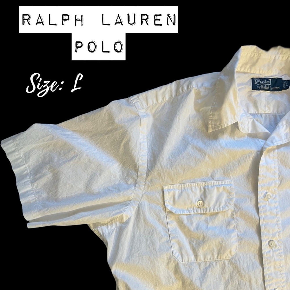 Ralph Lauren Polo White Button Down Shirt
